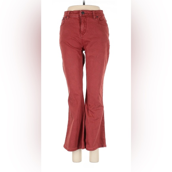 Red Flared Pants - Picture 1 of 7